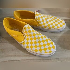 New yellow checkered vans